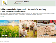 Tablet Screenshot of agrarmarkt-bw.de